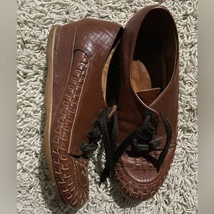 Vintage Famolare Leather 1970s Shoes Made in Italy Size 7/8